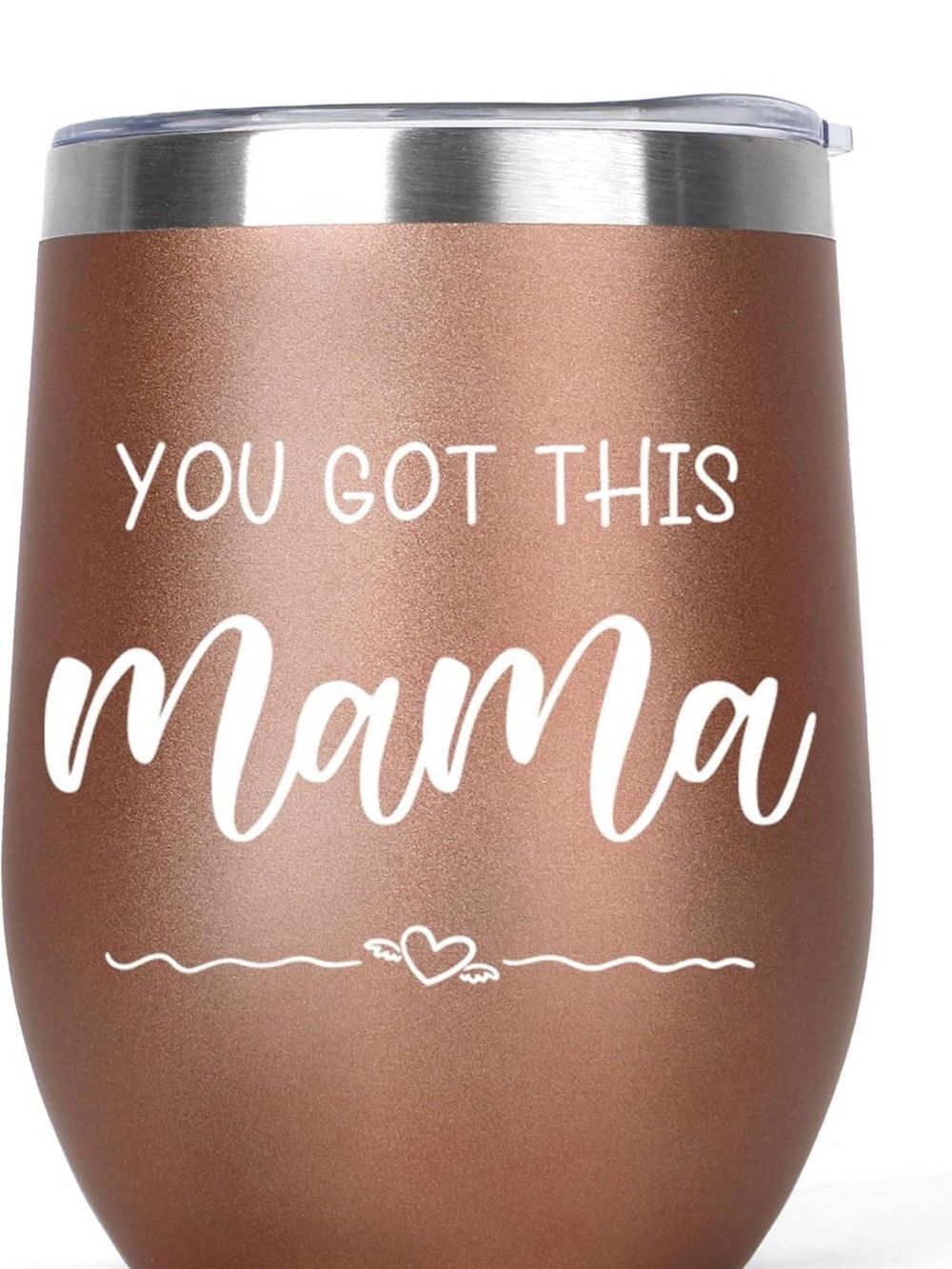 Mothers Day Gift Wine Tumbler with Lid Insulated Mama Gifts